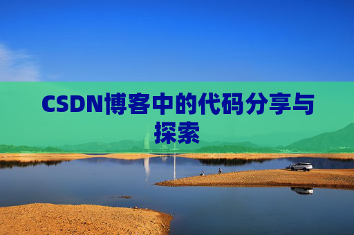 CSDN博客中的代码分享与探索